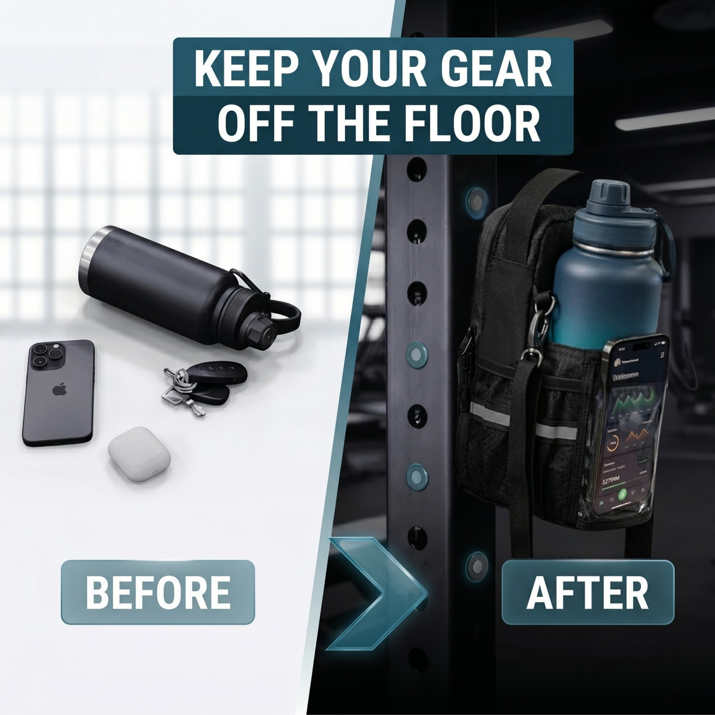 SnapCarry Touch™ - Magnetic Gym Bag